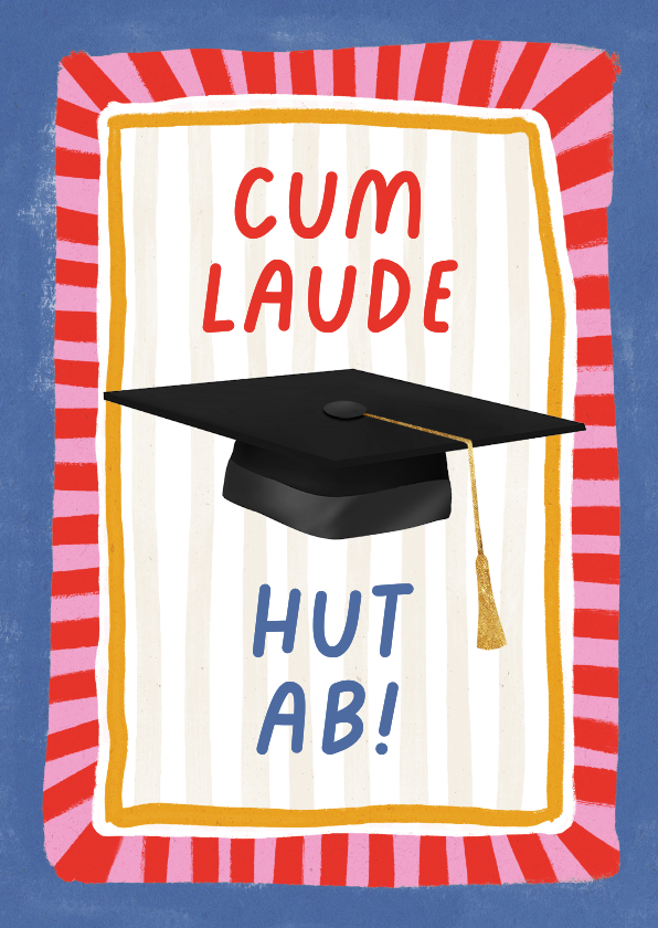 Glückwunschkarten - Glückwunschkarte 'Cum Laude' bestanden
