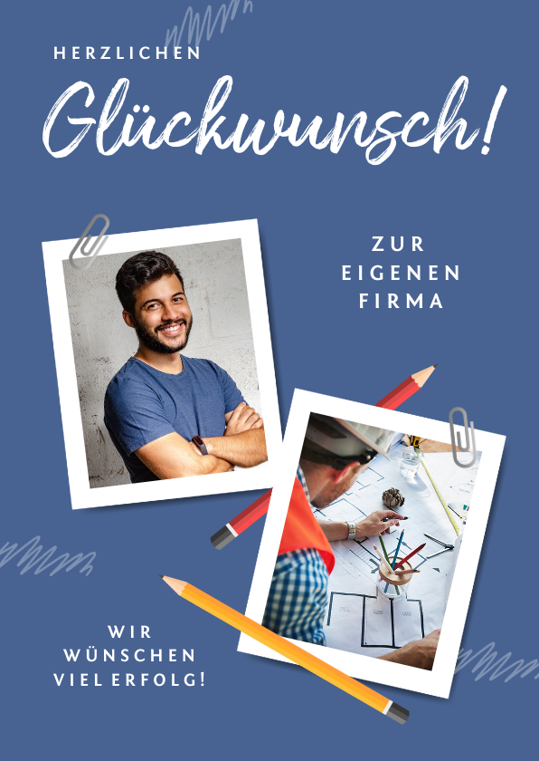 Glückwunschkarten - Glückwunschkarte eigene Firma Fotos