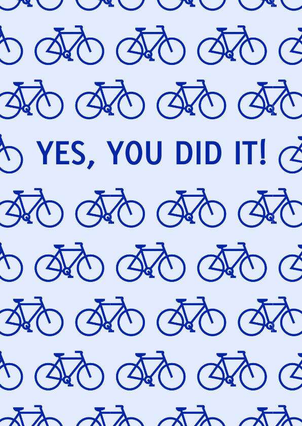 Glückwunschkarten - Glückwunschkarte Fahrrad