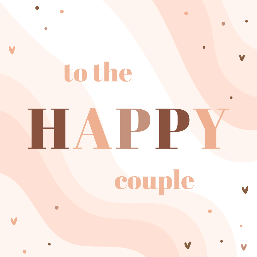 Glückwunschkarten - Glückwunschkarte Hochzeit 'Happy Couple'