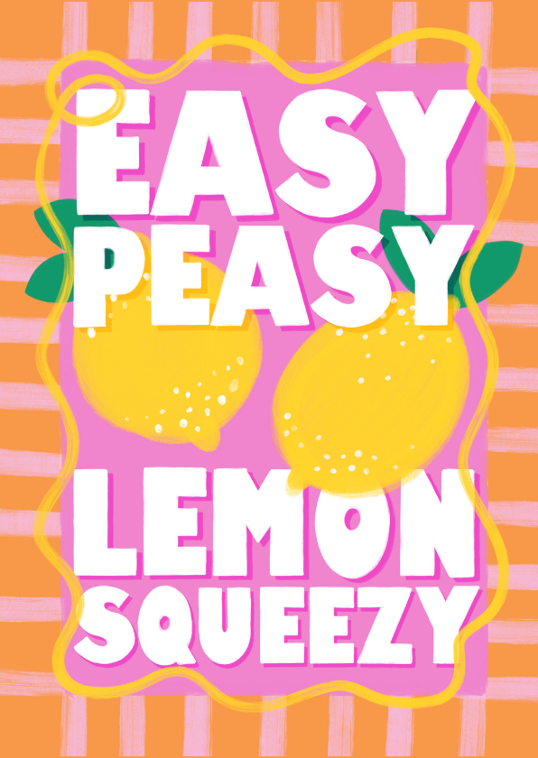 Glückwunschkarten - Glückwunschkarte Prüfung 'Easy Peasy Lemon Squeezy'