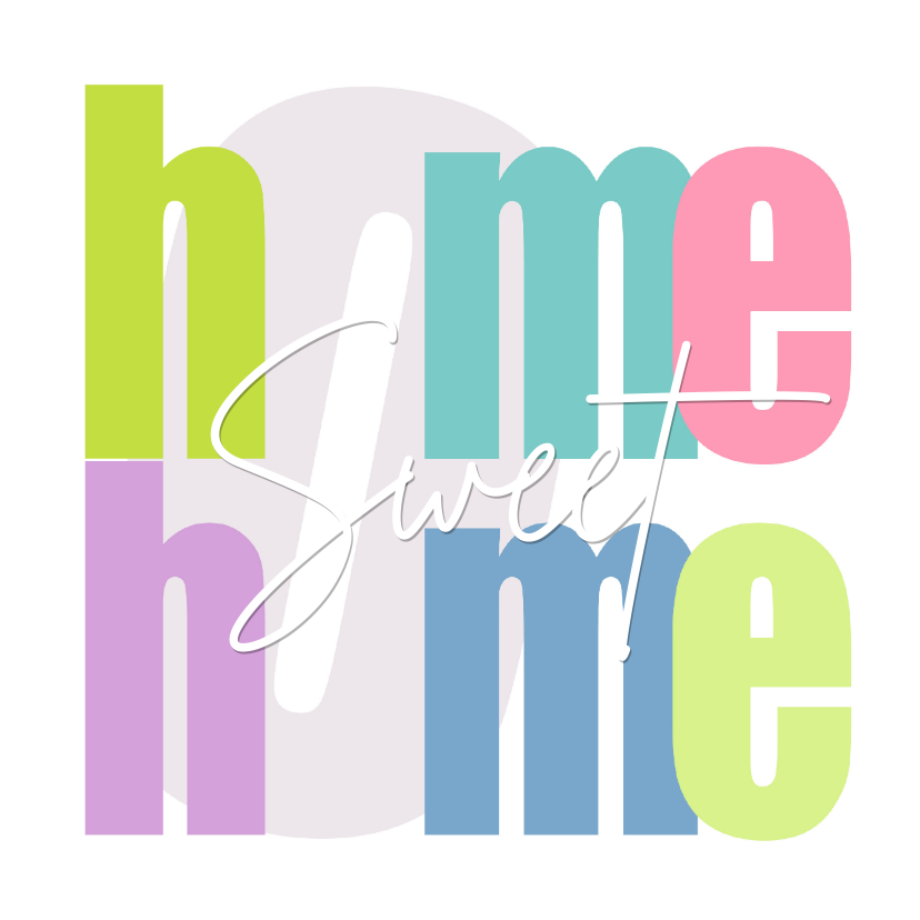 Glückwunschkarten - Glückwunschkarte Umzug 'Home sweet home'