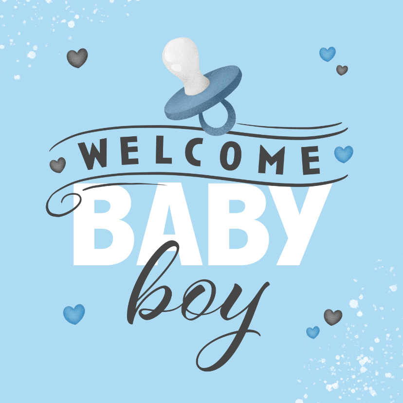 Glückwunschkarten - Karte Glückwunsch 'Baby Boy'
