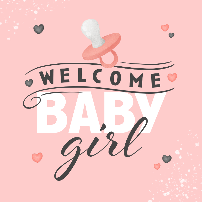 Glückwunschkarten - Karte Glückwunsch 'Baby Girl'