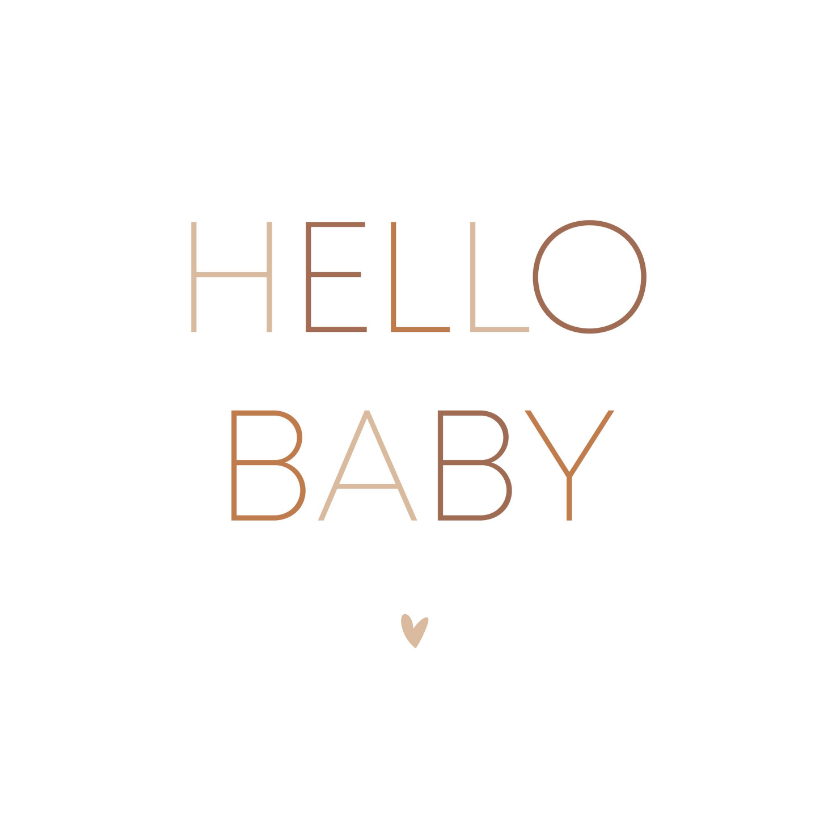 Glückwunschkarten - Karte Glückwunsch 'Hello Baby'