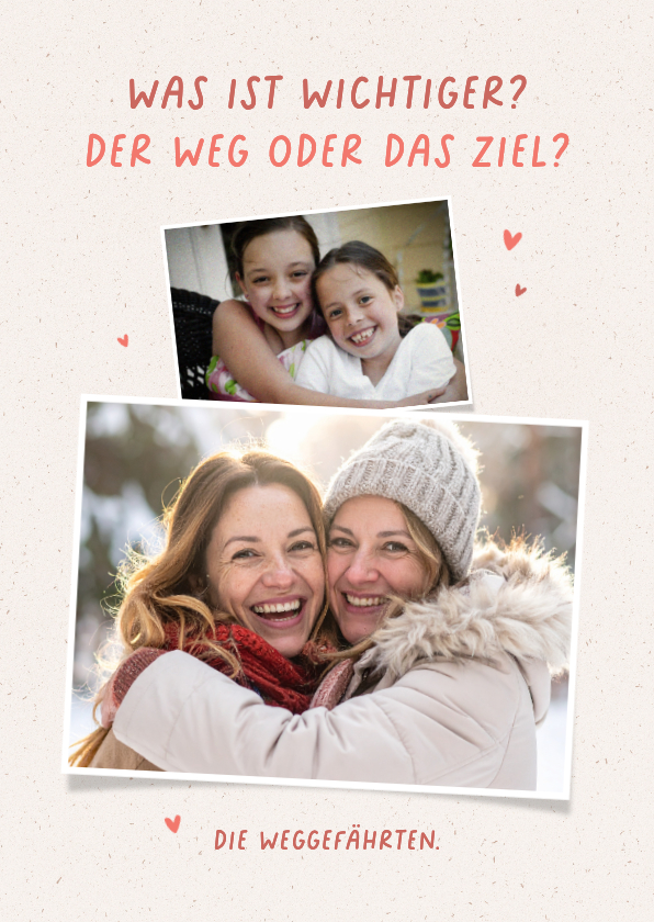 Grußkarten - Foto-Grußkarte 'Weggefährten'