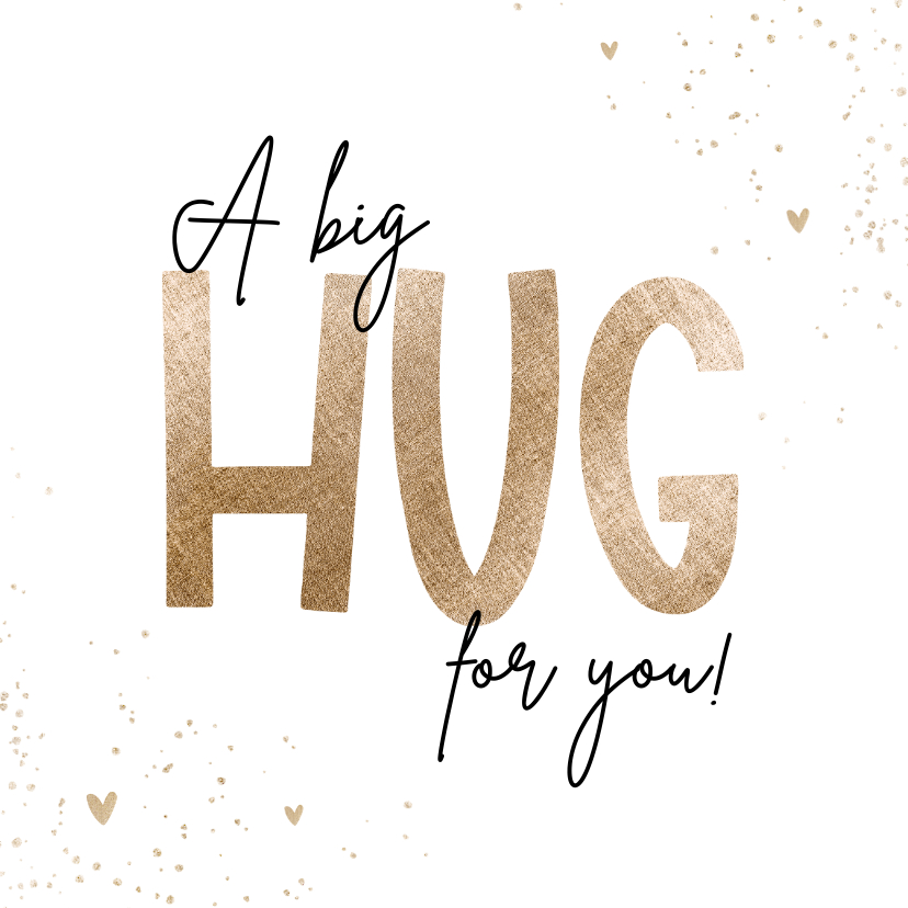 Grußkarten - Grußkarte 'A big hug for you'