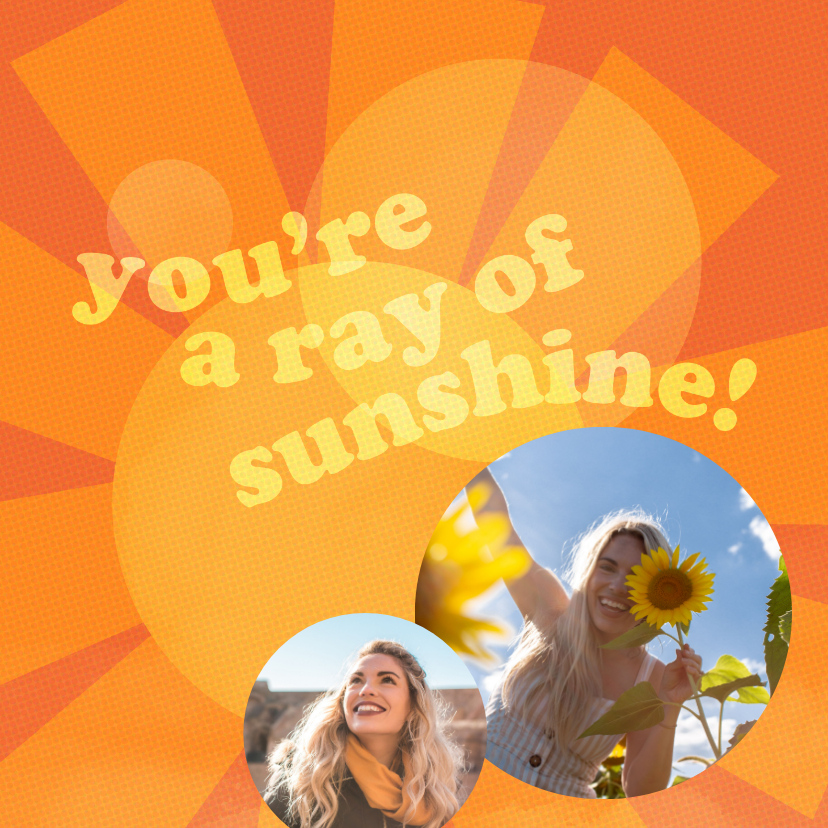 Grußkarten - Grußkarte Freundschaft 'Ray of Sunshine'