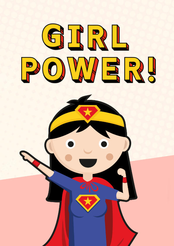 Grußkarten - Grußkarte Girl Power