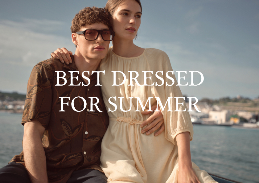Modisch Grußkarte mit Sommeroutfit 'best dressed for summer' - Grußkarten Grußkarten - Modisch Grußkarte mit Sommeroutfit 'best dressed for summer'