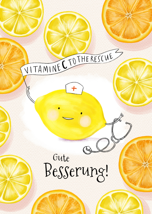 Gute Besserung - Gute Besserung Zitronen