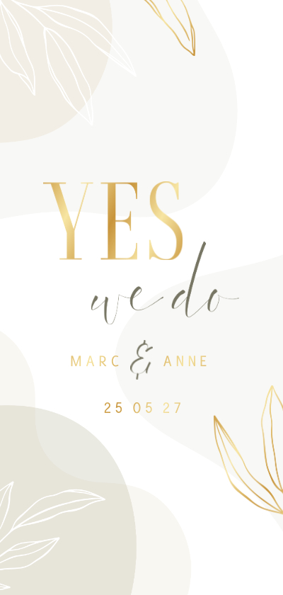 Hochzeitskarten - Einladungskarte Hochzeit elegant & abstrakt