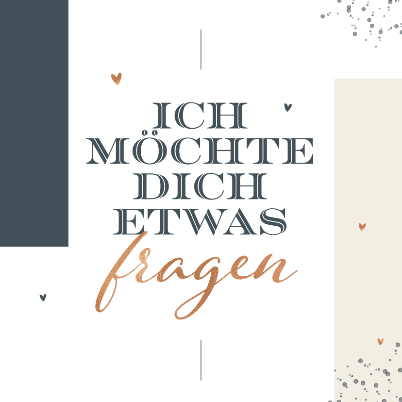 Hochzeitskarten - Karte Trauzeuge/Trauzeugin fragen grafisch