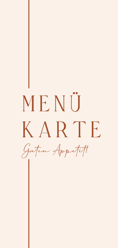 Menükarte Hochzeitsessen elegant mit Linien - Hochzeitskarten Hochzeitskarten - Menükarte Hochzeitsessen elegant mit Linien