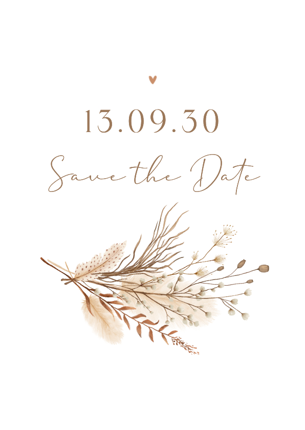 Save-the-Date-Karte Oval Bohemien-Hochzeitskarte - Hochzeitskarten Hochzeitskarten - Save-the-Date-Karte Oval Bohemien-Hochzeitskarte