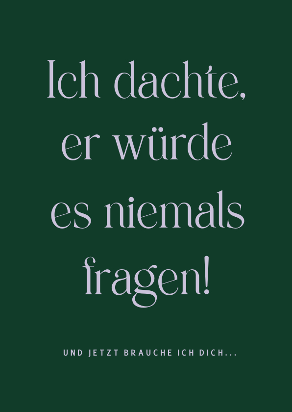 Hochzeitskarten - Witzige Karte Brautjungfer fragen 