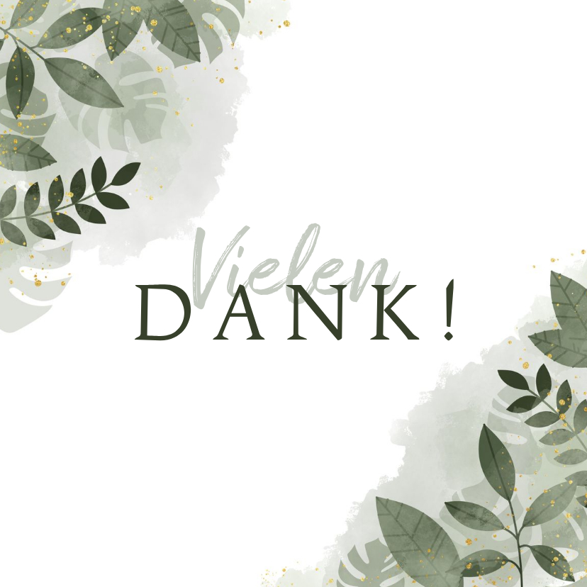 Dankeskarte Hochzeitstag botanisch - Jubiläumskarten Jubiläumskarten - Dankeskarte Hochzeitstag botanisch