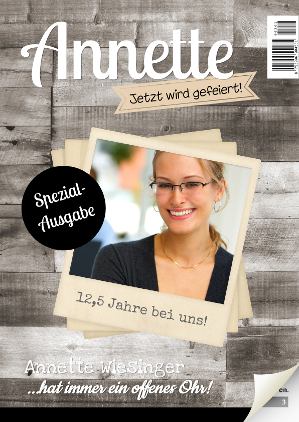 Einladung zum Dienstjubiläum Kollegin Zeitschrift - Jubiläumskarten Jubiläumskarten - Einladung zum Dienstjubiläum Kollegin Zeitschrift