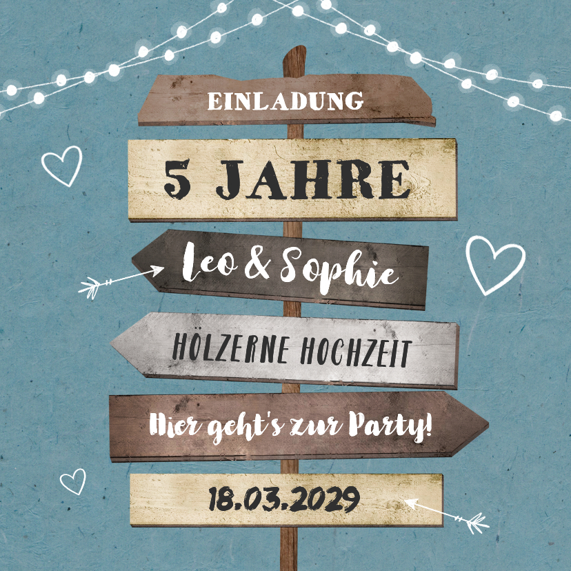 Einladung zum Hochzeitsjubiläum Lichter blau Foto & Schilder - Jubiläumskarten Jubiläumskarten - Einladung zum Hochzeitsjubiläum Lichter blau Foto & Schilder