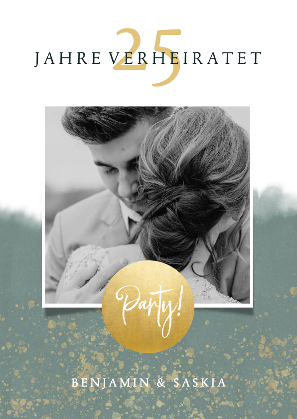 Einladung zur Jubiläumsfeier mit Foto - Jubiläumskarten Jubiläumskarten - Einladung zur Jubiläumsfeier mit Foto