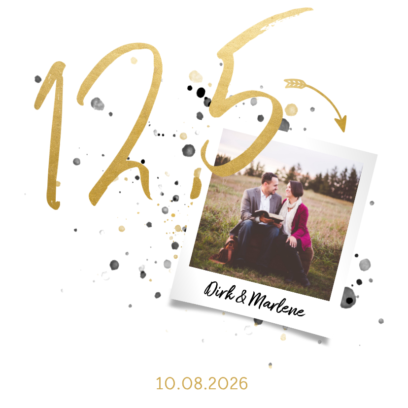 Foto-Einladungskarte 12,5 Jahre verheiratet - Jubiläumskarten Jubiläumskarten - Foto-Einladungskarte 12,5 Jahre verheiratet