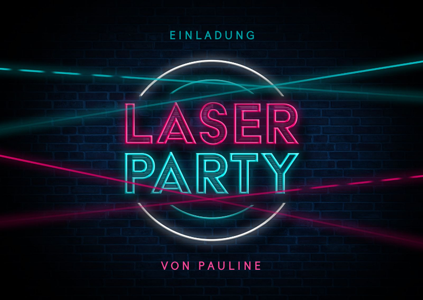 Einladung zur Laserparty Laserstrahlen - Kindergeburtstag Kindergeburtstag - Einladung zur Laserparty Laserstrahlen