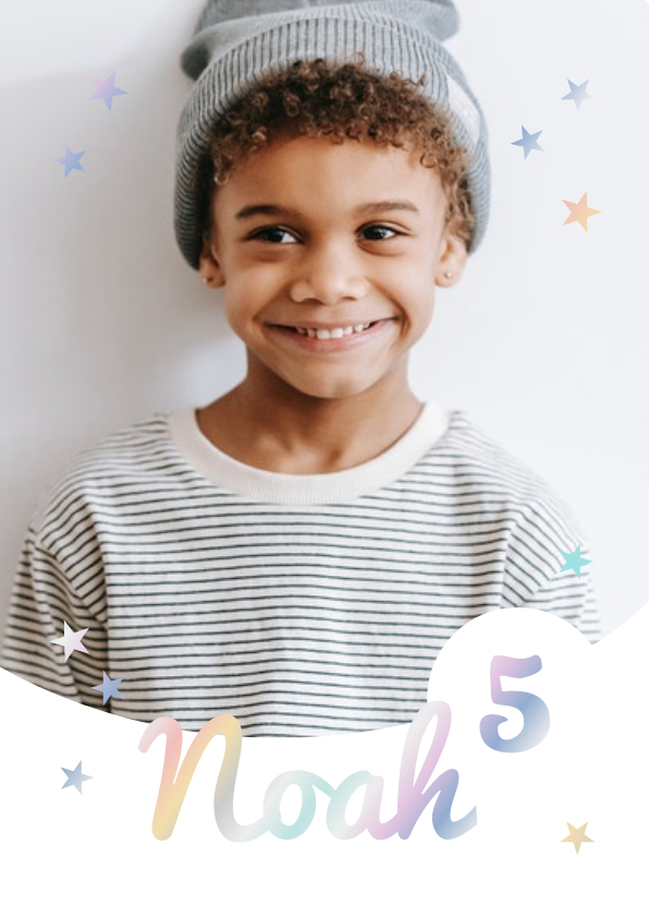 Kindergeburtstag - Foto-Einladung Kindergeburtstag holografisch