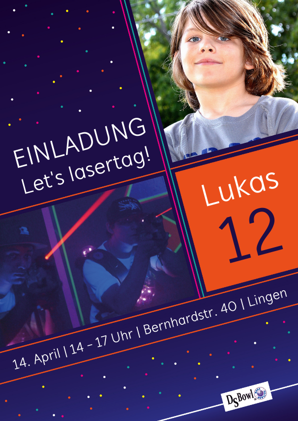 Kooperationen - Einladung zum Geburtstag bei DS Bowl Lasertag