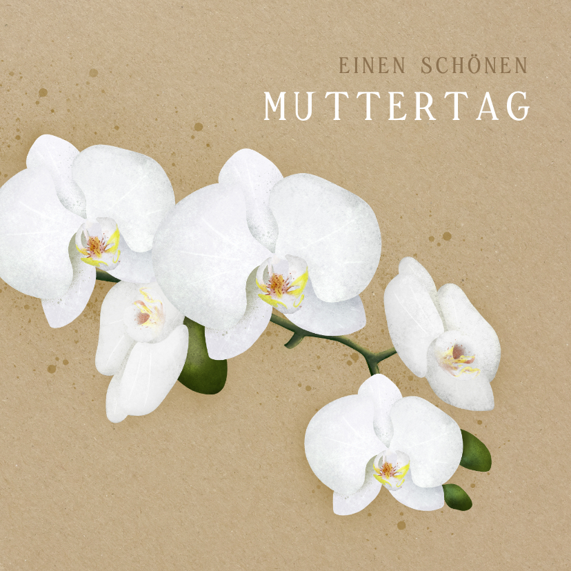 Muttertagskarten - Grußkarte Muttertag Orchideen