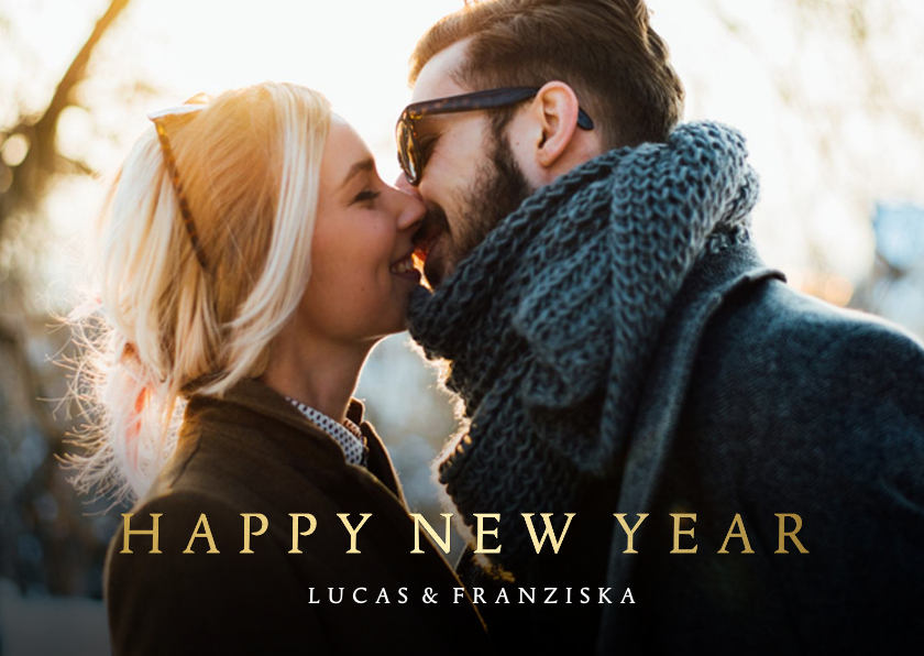 Neujahrskarten - Fotokarte 'Happy New Year'