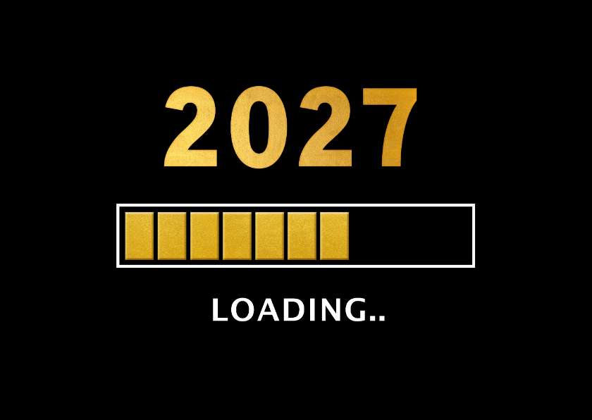 Neujahrskarten - Geschäftliche Neujahrskarte Loading 2027