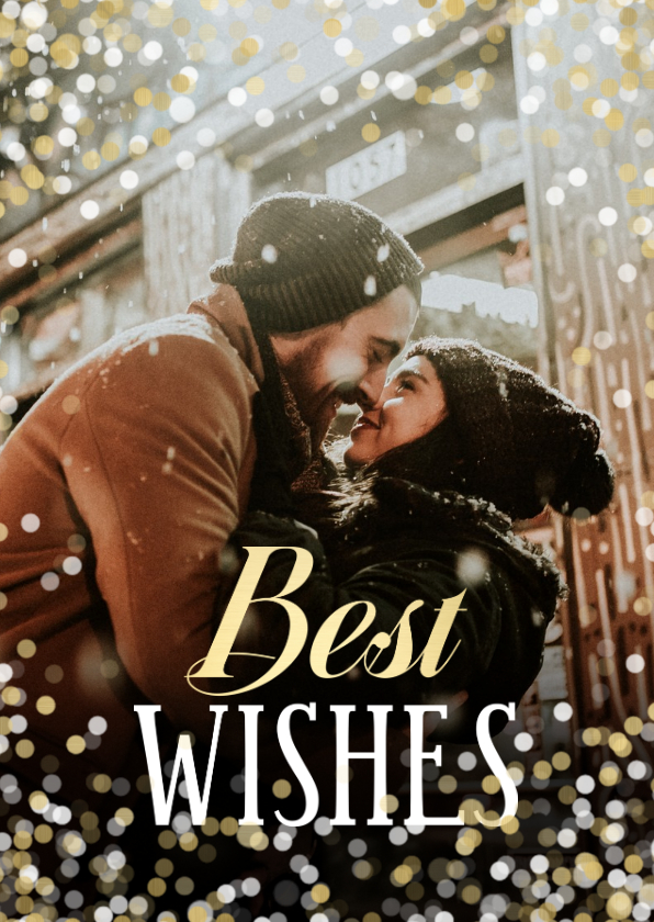 Neujahrskarten - Neujahrs-Fotokarte 'Best Wishes'