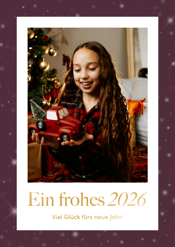 Neujahrskarten - Neujahrsgrußkarte Foto 'Ein frohes 2026'