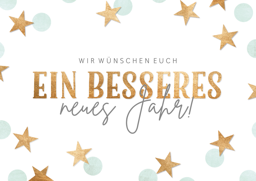 Neujahrskarten - Neujahrskarte besseres Jahr