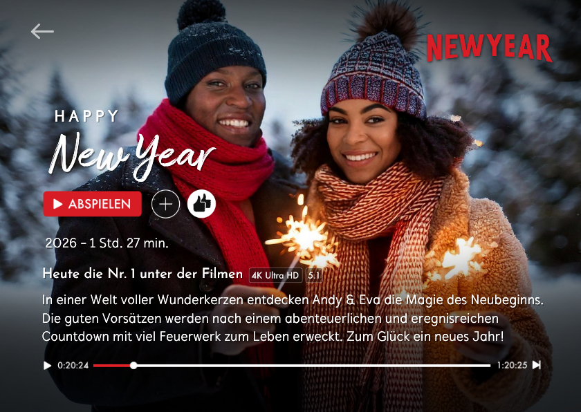 Neujahrskarte Film Streaming Dienst - Neujahrskarten Neujahrskarten - Neujahrskarte Film Streaming Dienst