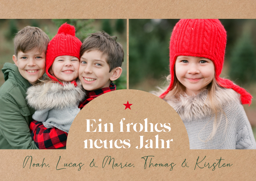 Neujahrskarten - Neujahrskarte Fotos Kinder