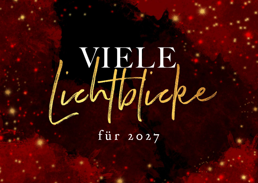 Neujahrskarte 'Lichtblicke für 2027' - Neujahrskarten Neujahrskarten - Neujahrskarte 'Lichtblicke für 2027'