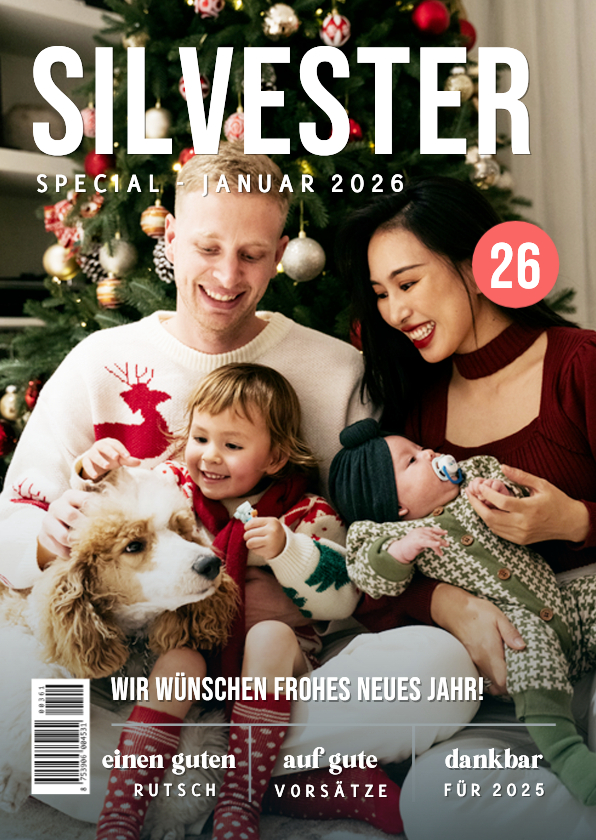 Neujahrskarten - Neujahrskarte Magazin Silvester Hochglanz Zeitschrift