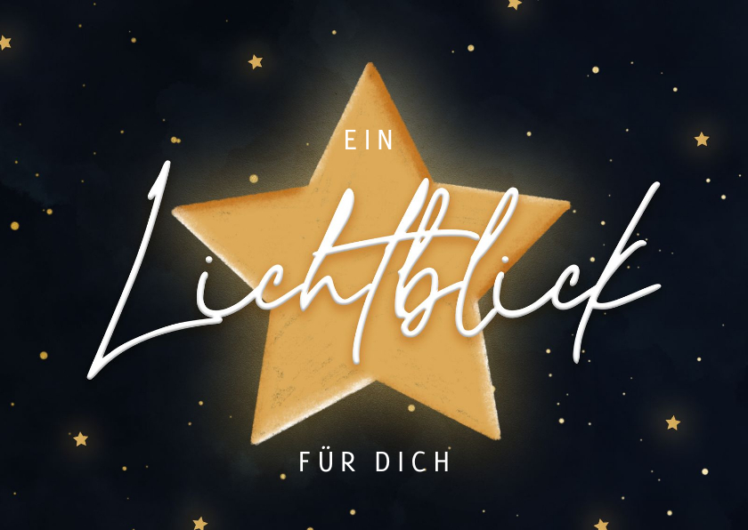 Neujahrskarten - Neujahrskarte Stern Lichtblick