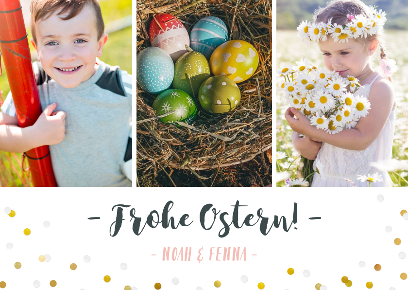 Osterkarten - Fotokarte Frohe Ostergrüße