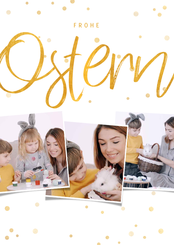 Osterkarten - Grußkarte Frohe Ostern eigene Fotos