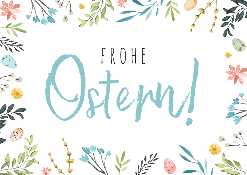 Osterkarten - Grußkarte Frohe Ostern