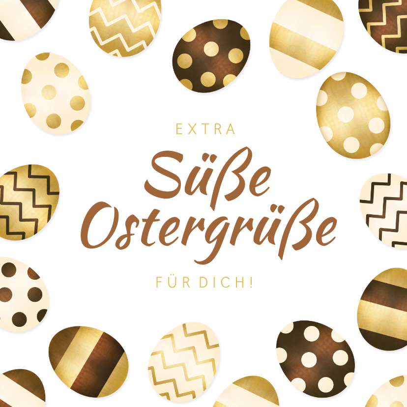 Osterkarten - Osterkarte Süße Ostergrüße