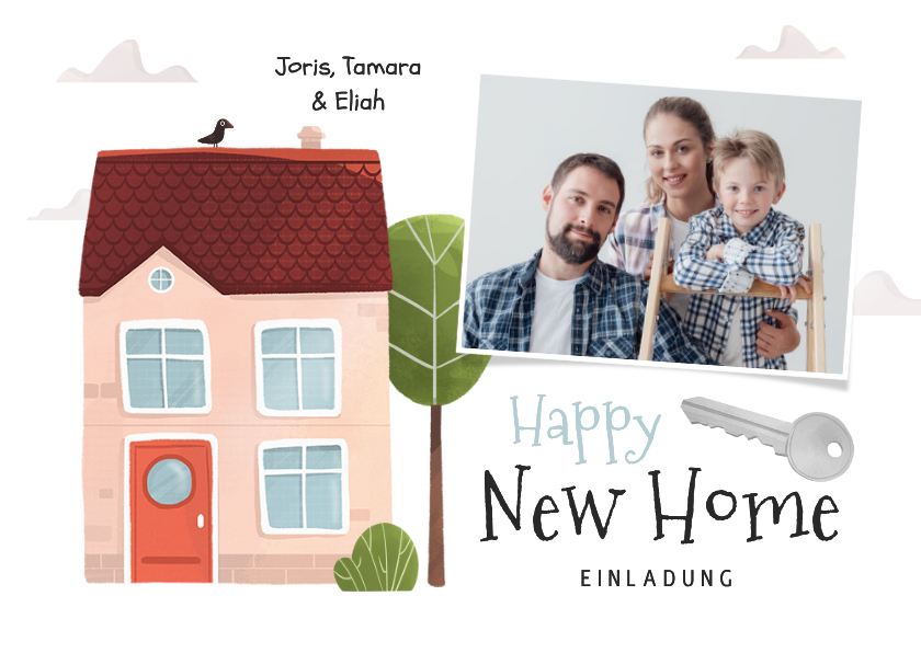 Umzugskarten - Fotokarte Umzug Einladung Housewarming