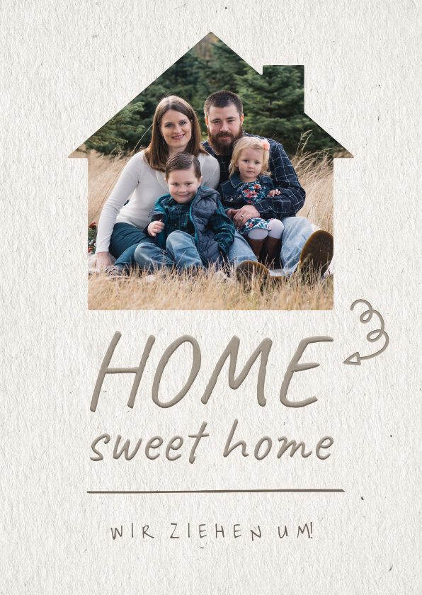 Umzugskarten - Umzugskarte Home sweet home