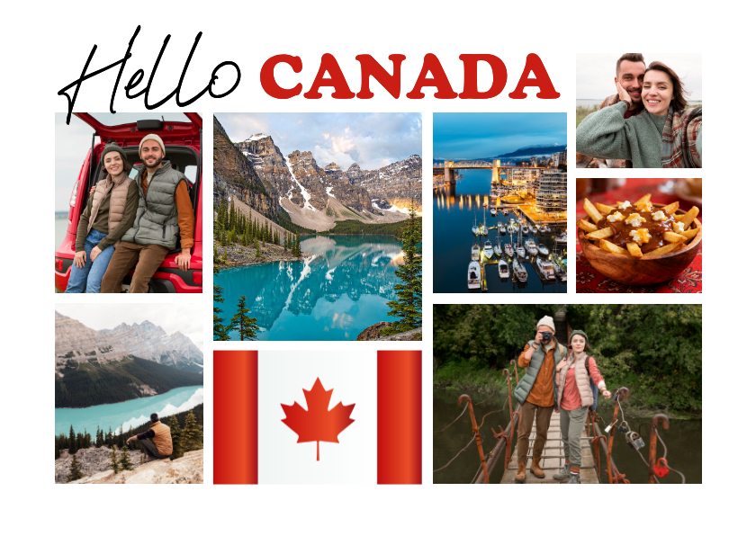 Urlaubskarten - Foto-Postkarte 'Hello Canada'