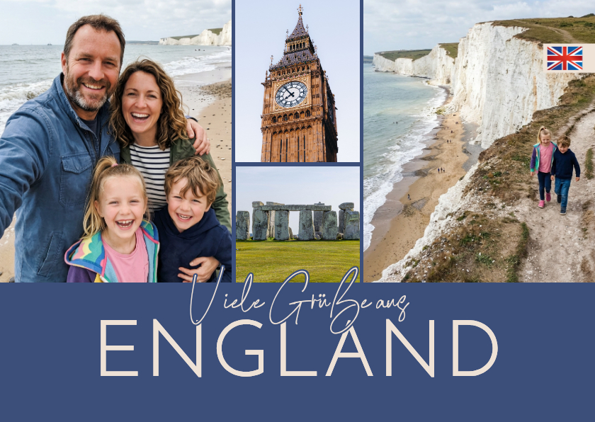Urlaubskarten - Foto-Urlaubskarte 'Grüße aus England'