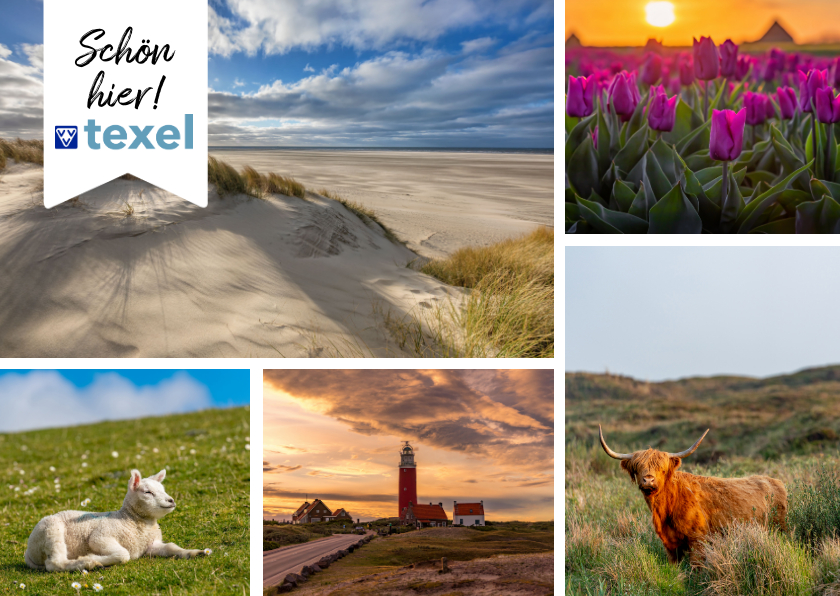 Urlaubskarten - Fotokarte Urlaub auf Texel