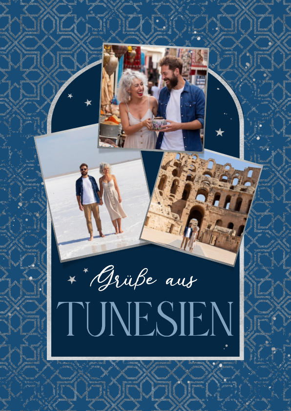 Urlaubskarten - Grußkarte Tunesien mit Fotos