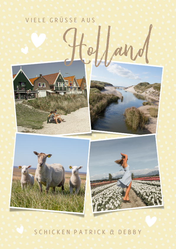 Urlaubskarten - Grußkarte Urlaub in Holland